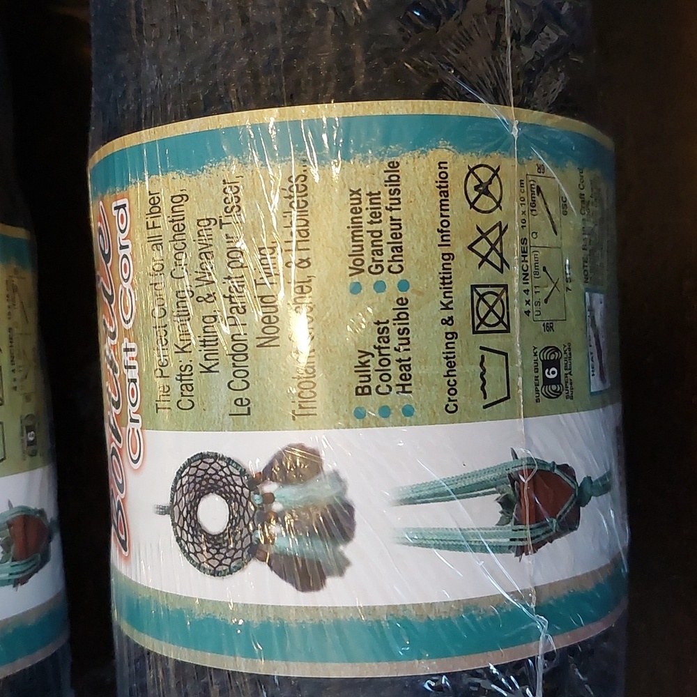 Bonnie Craft Cord yarn Knotting Crafting Weaving Crocheting Knitting 4mm-100yd - Picture 3 of 5